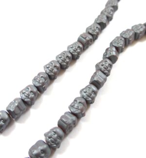Αιματίτης χάντρα βούδας 8x8mm