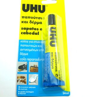 Κόλλα για παπούτσια και δέρμα  UHU 34ml