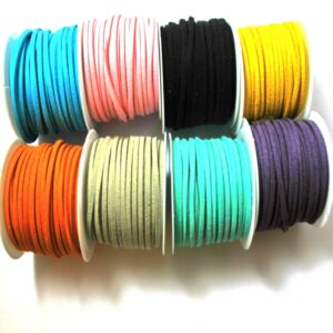 Συνθετικό Suede καστόρινο κορδόνι 3mm/μέτρο
