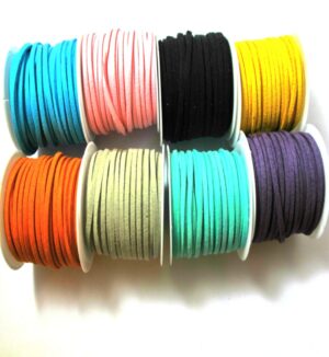 Συνθετικό Suede καστόρινο κορδόνι 3mm/μέτρο