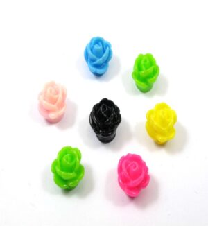 Λουλούδι από ρητίνη 9x7mm/50τμχ