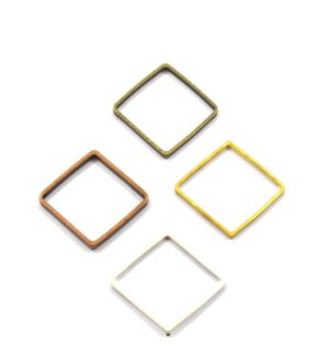 Ρόμβος μεταλλικό μικρό χαλκός 23x12mm