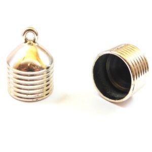 Ακρυλικός ακροδέκτης ροζ χρυσό 20x26mm κατάλληλος και για  κορδόνι 18mm