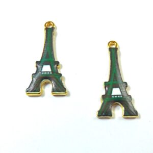 Πύργος του Eiffel  μεταλλικό κρεμαστό με σμάλτο  25x12.5mm