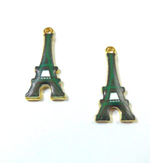 Πύργος του Eiffel  μεταλλικό κρεμαστό με σμάλτο  25x12.5mm