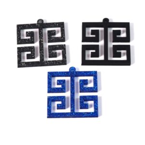 Μαίανδρος με 4 σπείρες plexiglass κρεμαστό 38.5x34mm