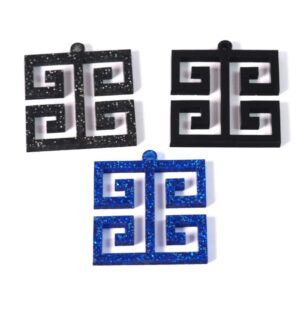 Μαίανδρος με 4 σπείρες plexiglass κρεμαστό 38.5x34mm