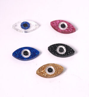 Ματάκι Οβάλ Σχιστό Sparkle of Glitter plexiglass σύνδεσμος 12x25mm