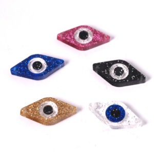 Ματάκι Ρόμβος Sparkle of Glitter plexiglass σύνδεσμος 13x26mm
