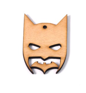 Batman με νυχτερίδα διάτρητο μεγάλο ξύλινο κρεμαστό 57x39mm