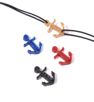 Άγκυρα μικρή Glitter plexiglass σύνδεσμος 21x14mm