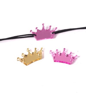 Κορώνα μεταλλικό χρώμα plexiglass σύνδεσμος 13x25mm