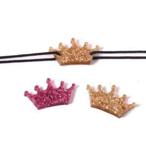 Κορώνα Glitter plexiglass σύνδεσμος 13x25mm