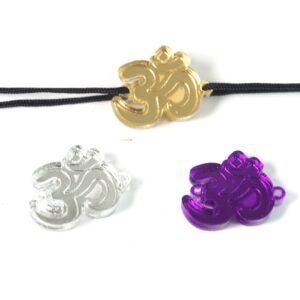 Σύμβολο Yoga μεταλλικό χρώμα plexiglass σύνδεσμος 15x21mm