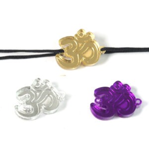 Σύμβολο Yoga μεταλλικό χρώμα plexiglass σύνδεσμος 15x21mm