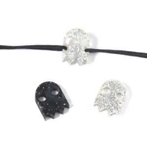 Φαντασματάκι Glitter plexiglass σύνδεσμος 15x12mm