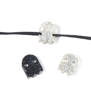 Φαντασματάκι Glitter plexiglass σύνδεσμος 15x12mm