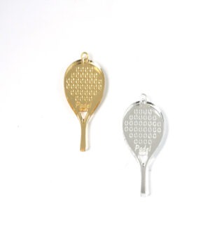 Ρακέτα Padel με τον κρίκο στο πάνω μέρος μεταλλικό χρώμα plexiglass κρεμαστό 49x25mm