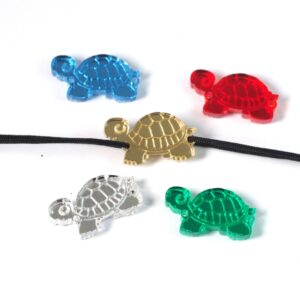 Χελωνίτσα μεταλλικό  χρώμα plexiglass σύνδεσμος 11x23mm