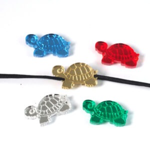 Χελωνίτσα μεταλλικό  χρώμα plexiglass σύνδεσμος 11x23mm