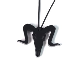 Κριάρι μαύρο plexiglass κρεμαστό 28x40mm