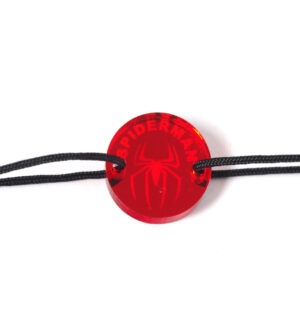 Spider Man μεταλλικό κόκκινο χρώμα plexiglass σύνδεσμος 18x18mm