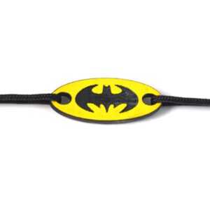 Βatman οβάλ κίτρινο-μαύρο plexiglass σύνδεσμος 8x22mm
