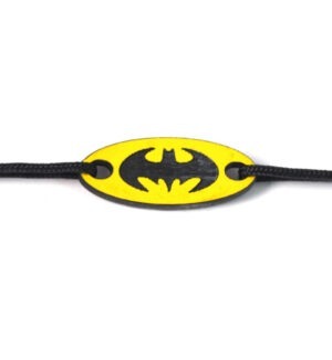 Βatman οβάλ κίτρινο-μαύρο plexiglass σύνδεσμος 8x22mm