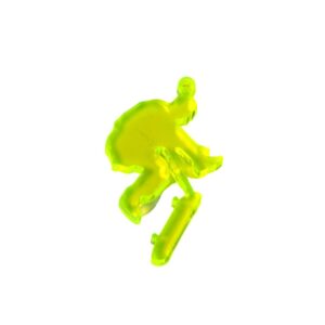 Skater κίτρινο neon plexiglass κρεμαστό 37x23mm