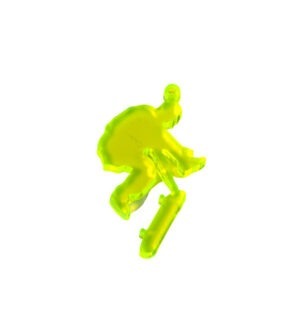 Skater κίτρινο neon plexiglass κρεμαστό 37x23mm
