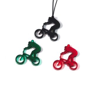 Bmx με ανάβατη ημιδιάφανο χρώμα plexiglass κρεμαστό 38x36mm