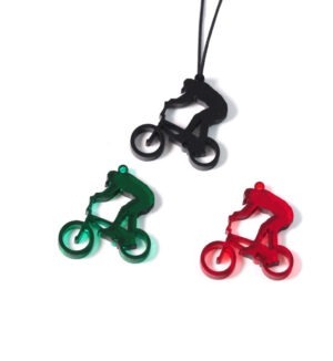 Bmx με ανάβατη ημιδιάφανο χρώμα plexiglass κρεμαστό 38x36mm
