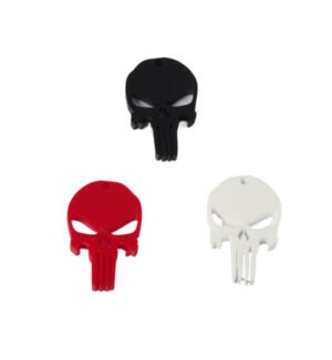 Νεκροκεφαλή Punisher opaque plexiglass κρεμαστό 32x23mm