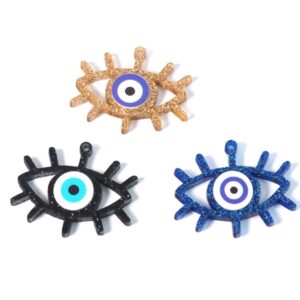 Sun Eye οβάλ Glitter plexiglass κρεμαστό 36x43mm