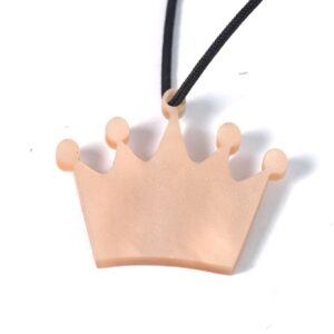 Κορώνα ρόζ πάλ plexiglass κρεμαστό 35x42mm