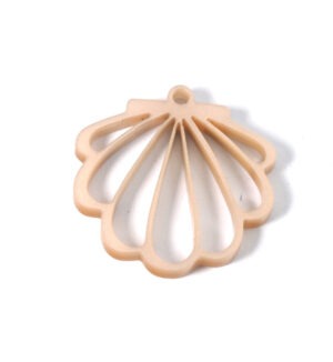 Αχιβάδα διάτρητη ρόζ πάλ plexiglass κρεμαστό 33x34mm