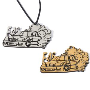 BMW E46 M3 ματ μεταλλικό χρώμα Plexiglass κρεμαστό 30x54mm