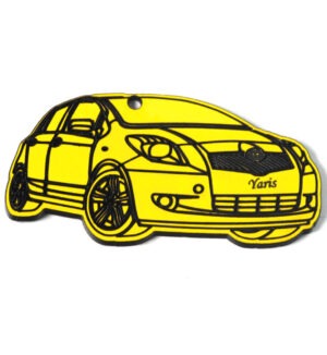 Toyota Yaris opaque κίτρινο Plexiglass κρεμαστό 27x55mm