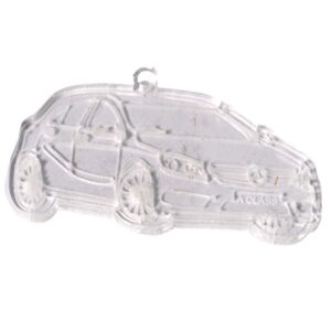 Αυτοκίνητο A Class λευκό ημιδιάφανο plexiglass κρεμαστό 27x50mm