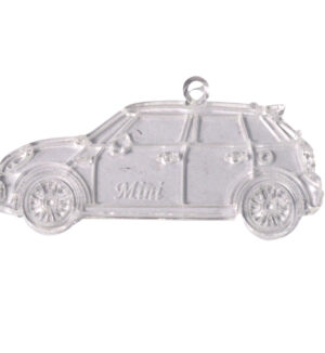 Αυτοκίνητο Mini Cooper διάφανο κρεμαστό 27x50mm