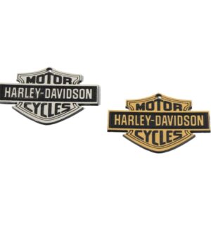 Σήμα MOTOR HARLEY-DAVIDSON CYCLES ματ μεταλλικό χρώμα plexiglass κρεμαστό 50x40mm