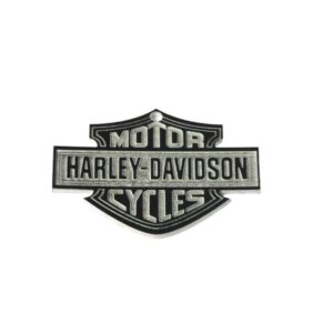 Σήμα MOTOR HARLEY-DAVIDSON CYCLES μαύρο-λευκό χρώμα plexiglass κρεμαστό 50x40mm