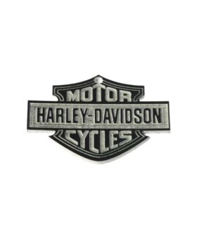 Σήμα MOTOR HARLEY-DAVIDSON CYCLES μαύρο-λευκό χρώμα plexiglass κρεμαστό 50x40mm