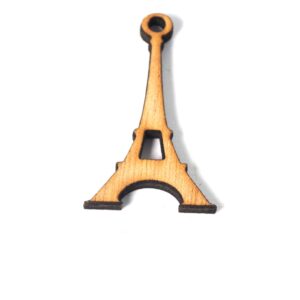 Πύργος Eiffel  φυσικό ξύλινο κρεμαστό 34x22mm