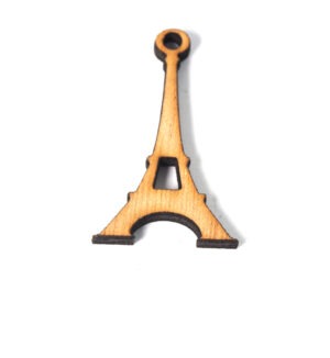 Πύργος Eiffel  φυσικό ξύλινο κρεμαστό 34x22mm
