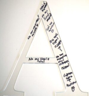 Ευχολόγιο Γράμμα διάφανο plexiglass 40cm