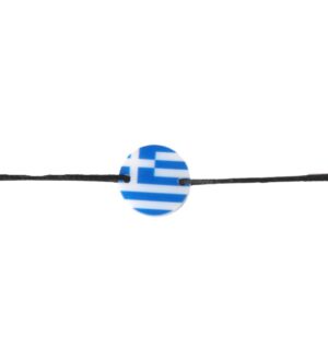 Ελληνική σημαία τυπωμένη σε λευκό plexiglass σύνδεσμο 16mm