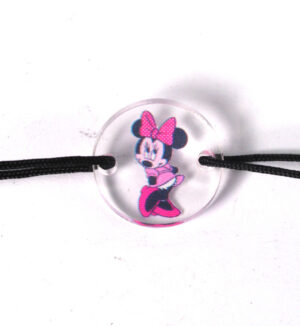 Minnie τυπωμένο σε στρογγυλό διάφανο plexiglass σύνδεσμο 17mm