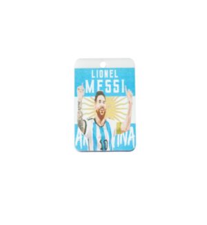 Ορθογώνιο "Lionel Messi" τυπωμένο πολύχρωμο plexiglass κρεμαστό 28x40mm
