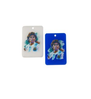 Ορθογώνιο "Diego Maradona" τυπωμένο πολύχρωμο plexiglass κρεμαστό 28x40mm